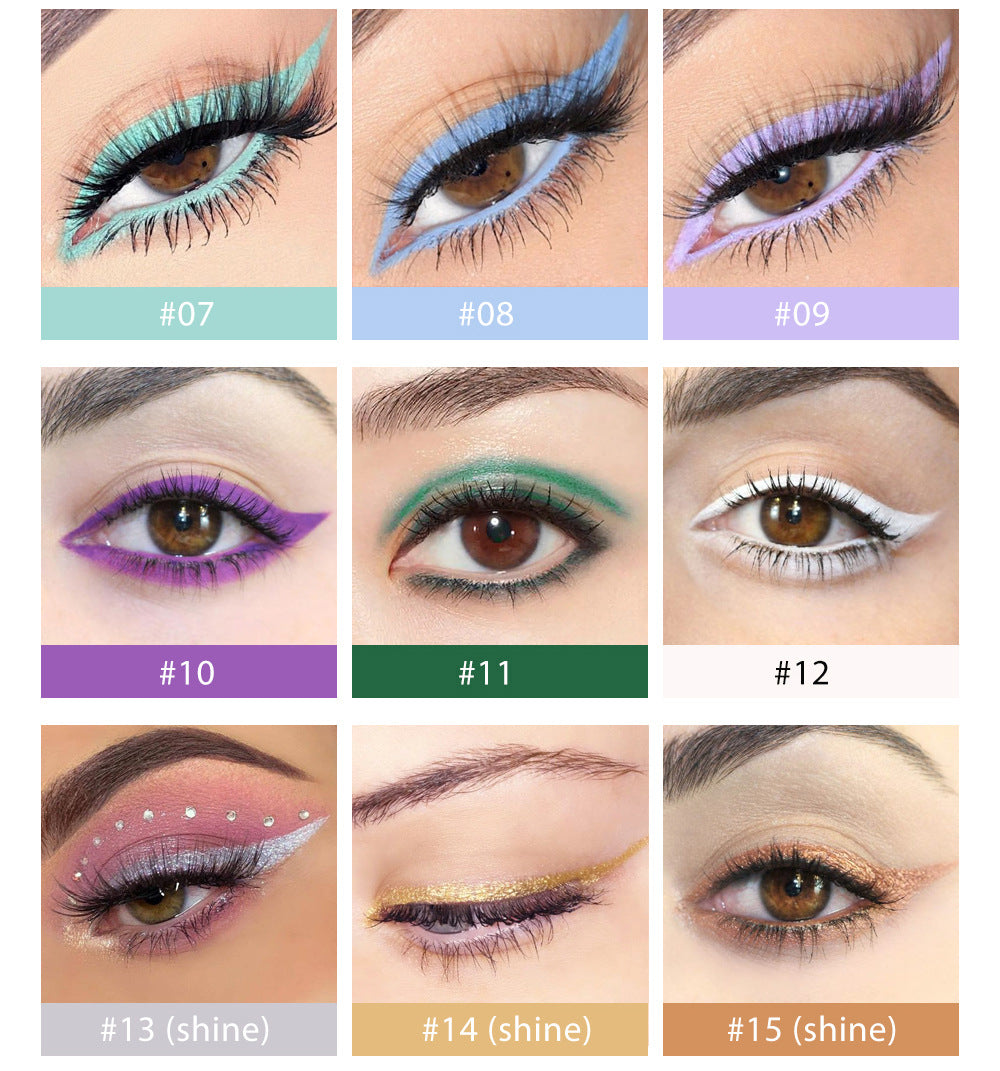 HANDAIYAN Eyeliner Gel Pen 20 Packs Quick-Drying Waterproof And Not Easy To Smudge Eyeliner Color Eyeliner