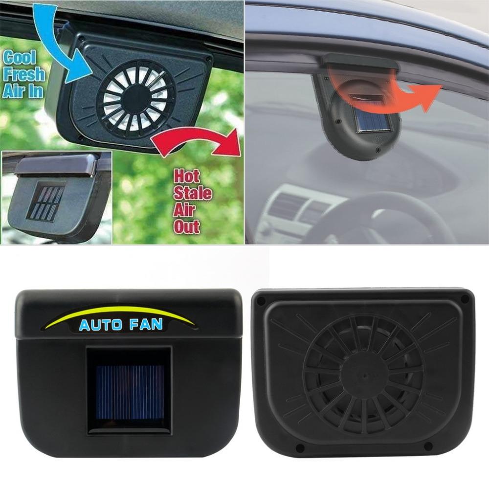 car ventilation fan Solar Sun Power Car Window Fan Auto Ventilator Cooler Air Vehicle Radiator vent With Rubber Stripping*